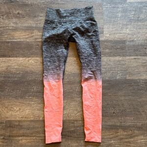Electric Yoga Gray and Coral Leggings women’s medium large